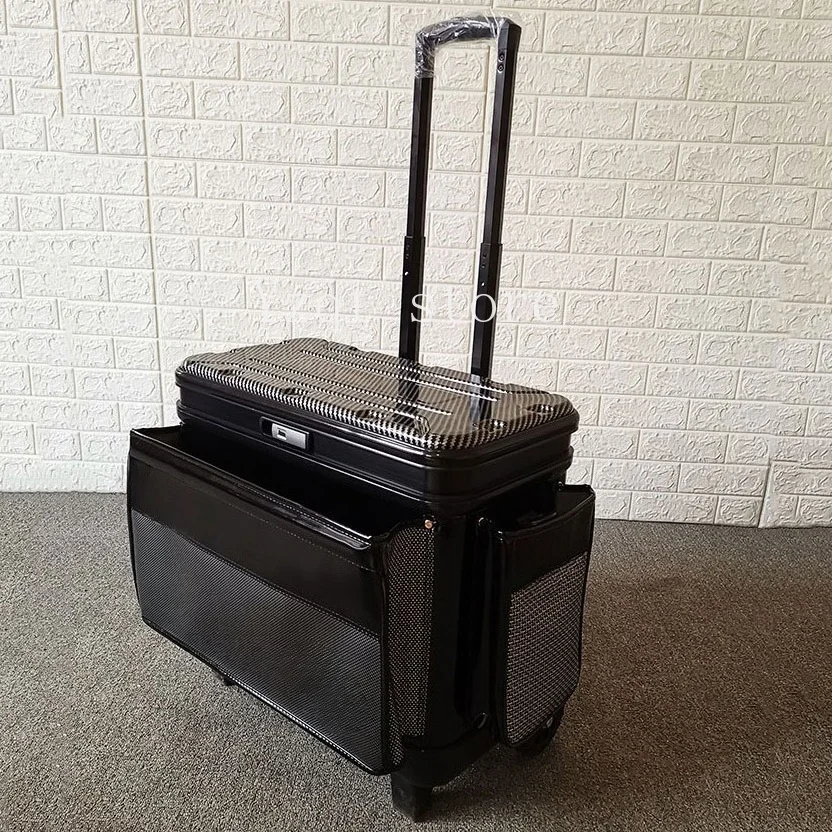 New hard cover multi-functional fishing trolley case live fish bucket big wheel thickened car fish guard bucket hard shell