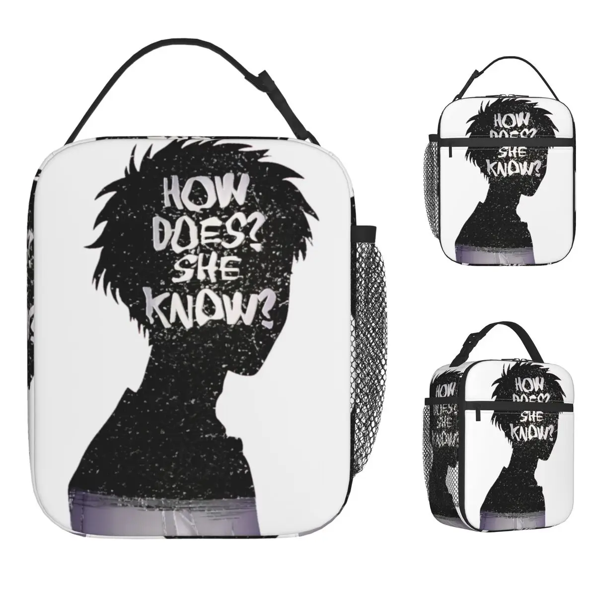 

Летняя сумка для обеда Hikaru Died, офисная коробка для обеда для мужчин, термосумка для обеда с забавным принтом, Оксфордская портативная сумка-холодильник на молнии