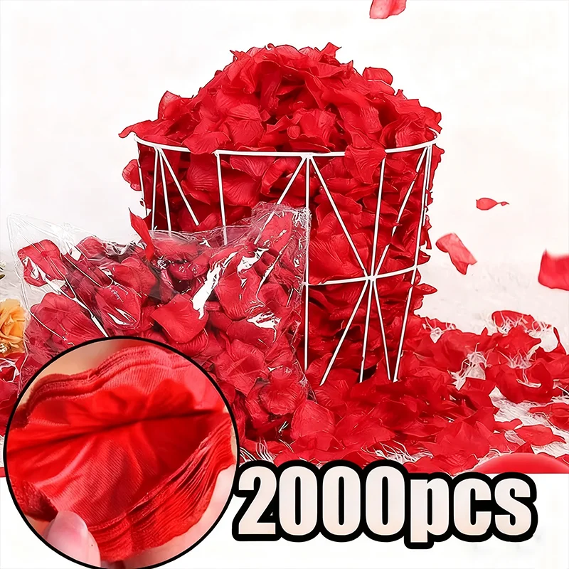 

500-20000Pcs Colorful Artificial Fake Rose Petals Red White Pink Roses Petal Flowers Romantic Wedding Party Valentine Decoration