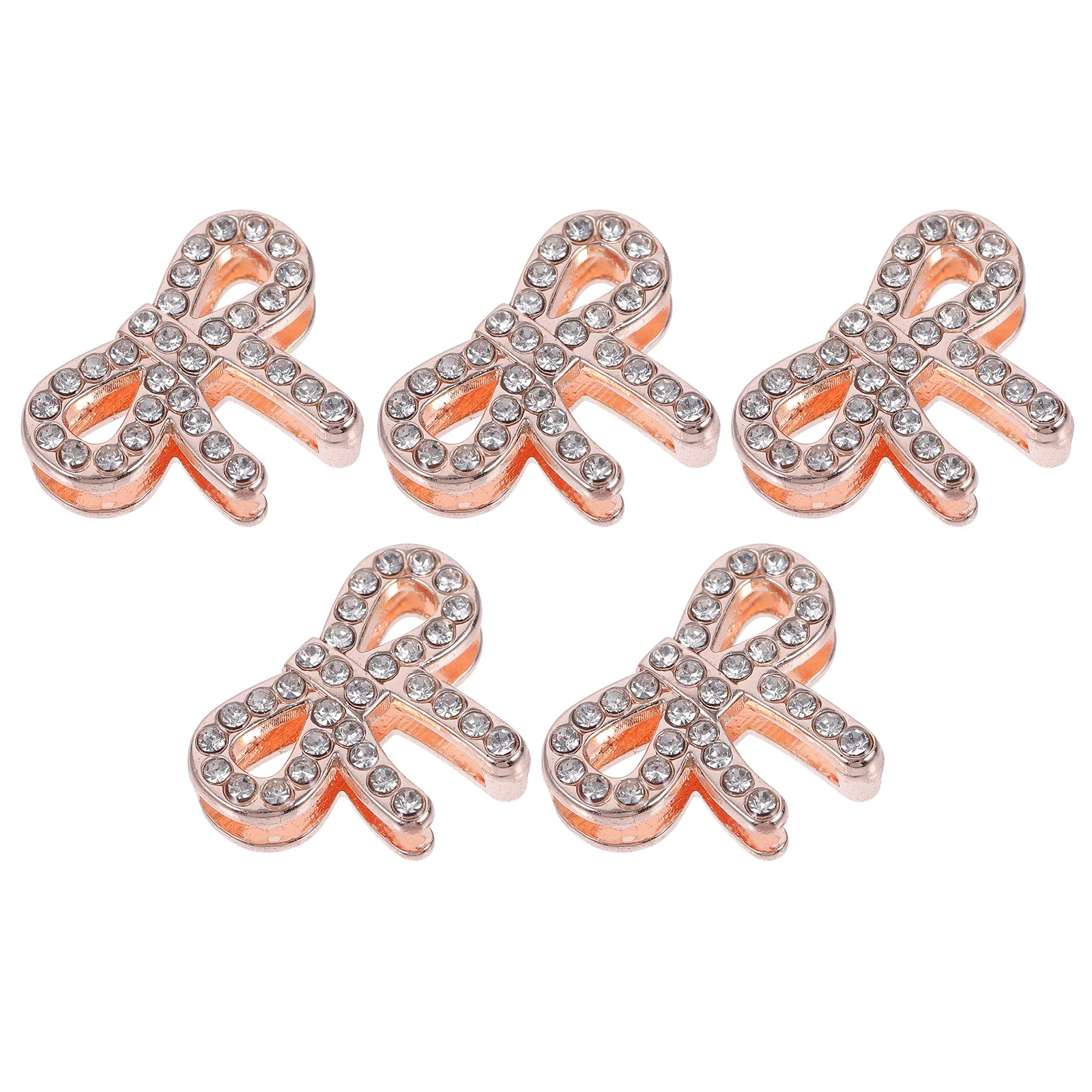 5pcs Butterfly Knot Accessories Watch Band Decorative Charms Alloy Strap Rings For Women Birthday Christmas Thanksgiving