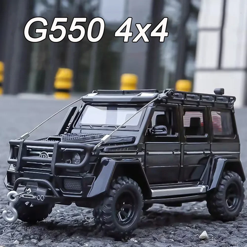 1/32 Legierung Benz G550 4x4 Modelle Autos Druckguss Spielzeug Adventure Edition Leichte Musik Off-road Pull Back Fahrzeuge Kinder Geburtstag Geschenke