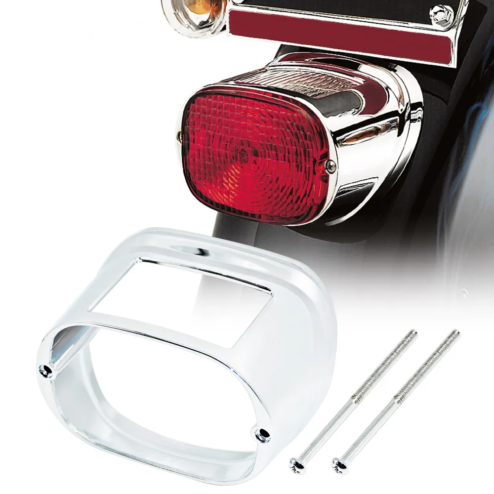 

Аксессуары для мотоциклов, крышка заднего фонаря, хромированная подходит для Harley Touring FLHRC FLHTC FLHTK FLTRU Sportster XL Dyna Softail