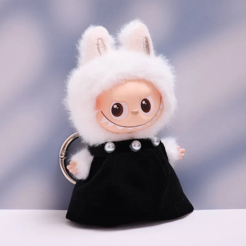 Mini vestiti per bambole in peluche da 10 cm Accessori per abiti per la Corea Kpop Exo Labubu 4.0 Idol Tube Top Gonna Abbigliamento