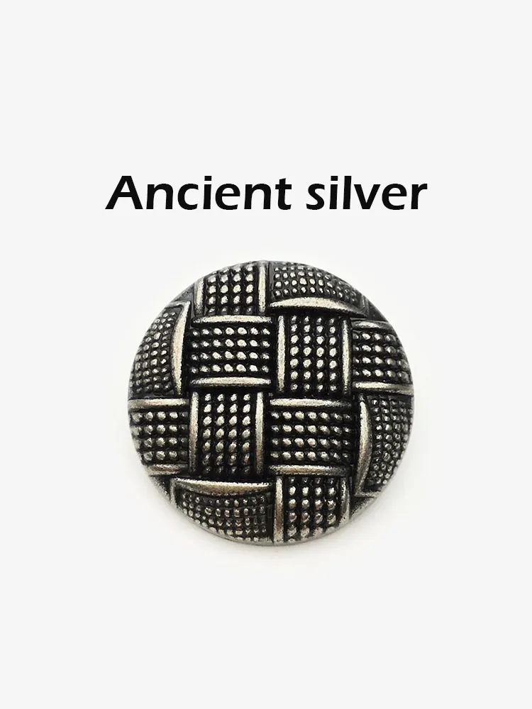 10 stücke 18-25mm Metall Tasten für Kleidung Mode Nähen Taste Jacke Zubehör Material Mesh Oberfläche Männer Mantel kleid Schnalle – Detail 7