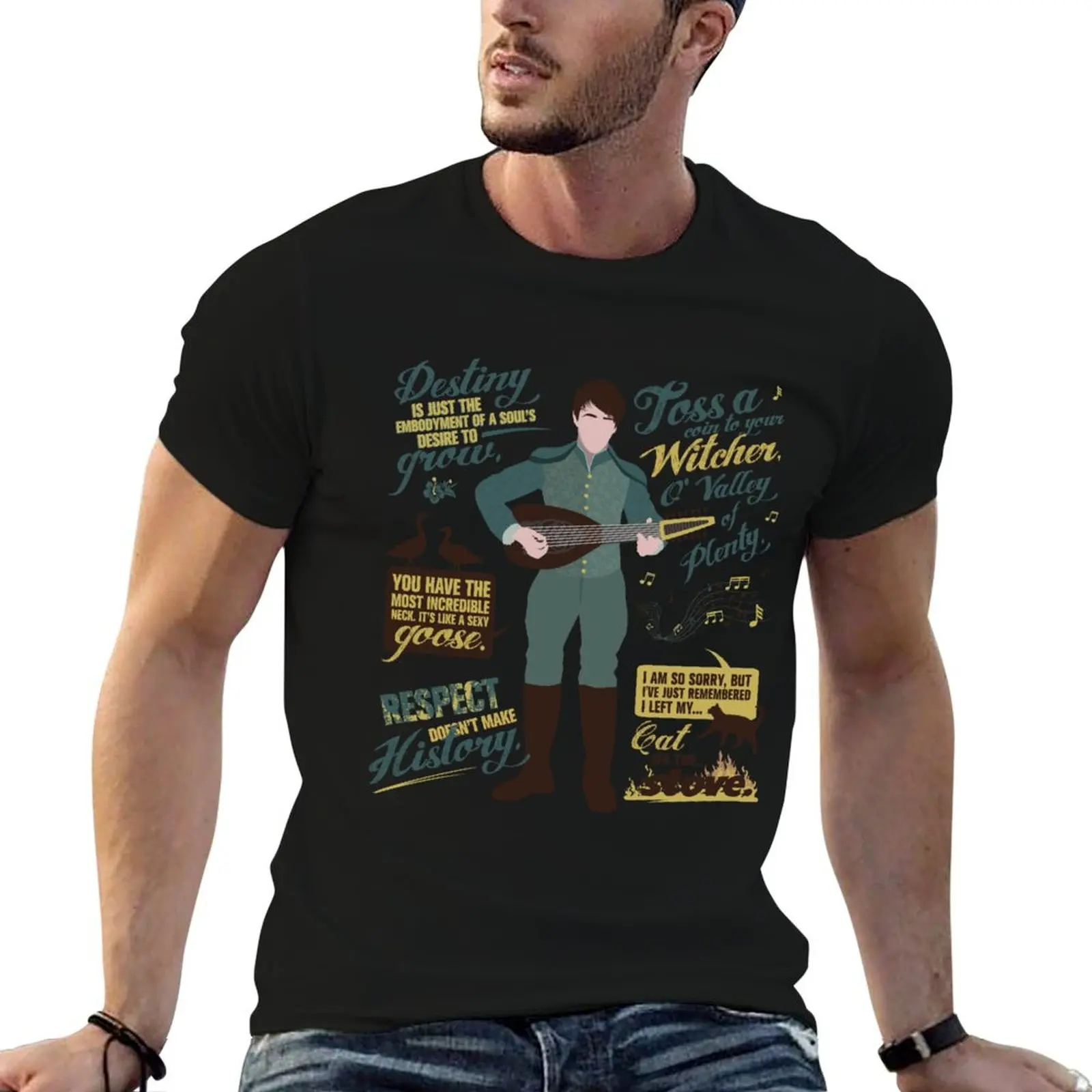 Toss a Coin To Your Witcher T-Shirt Breathable Lightweight Summer Top