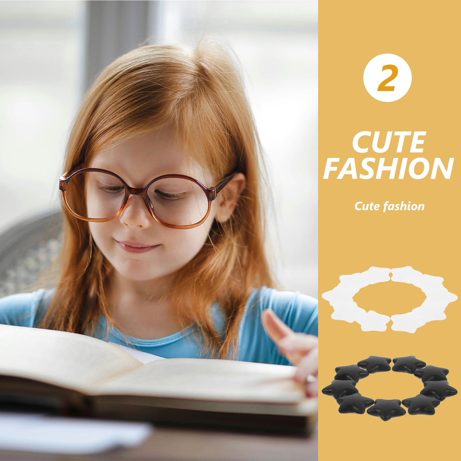 

Kids Star Eyeglasses Ear Grip Silicone Frame Leg Holder Non slip Cover Glasses Retainer Safe Fashionable Anti slip