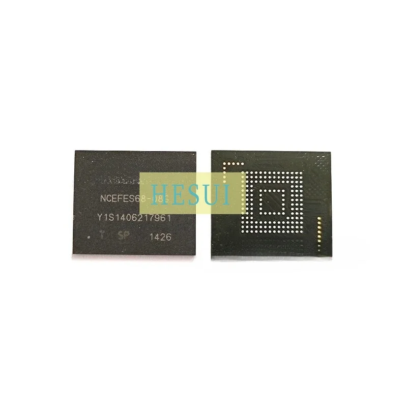 Used&Not NEW&Send after Measure NCEFES68-08G eMMC font library 153BGA flash memory IC disassembly test is good 0-10