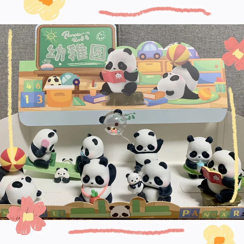 PandaRoll Kindergarten Series Blind Box Cute Panda HuaHua FuBao Trendy Doll Figure Toy Gift Decoration Birthday And Holiday Gift