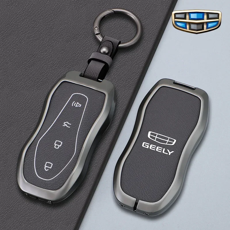 Geely Tugela2020 Azkarra Xingyue Boyue Pro Atlas Pro Geely Tugela zinc alloy leather car remote control key bag protective cover