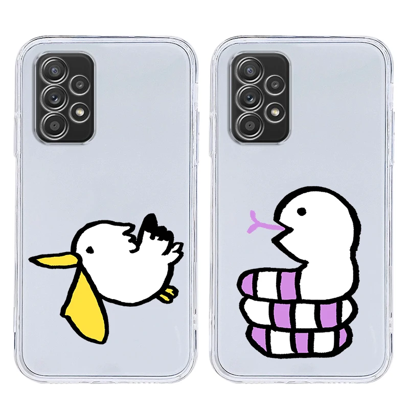 funny animal Cute Phone Case for Samsung A17 A13 A15 A25 A35 A37 A57 A51 A55 A71 A31 A41 A23 A53 A73 5G A05s A07 4G Cover