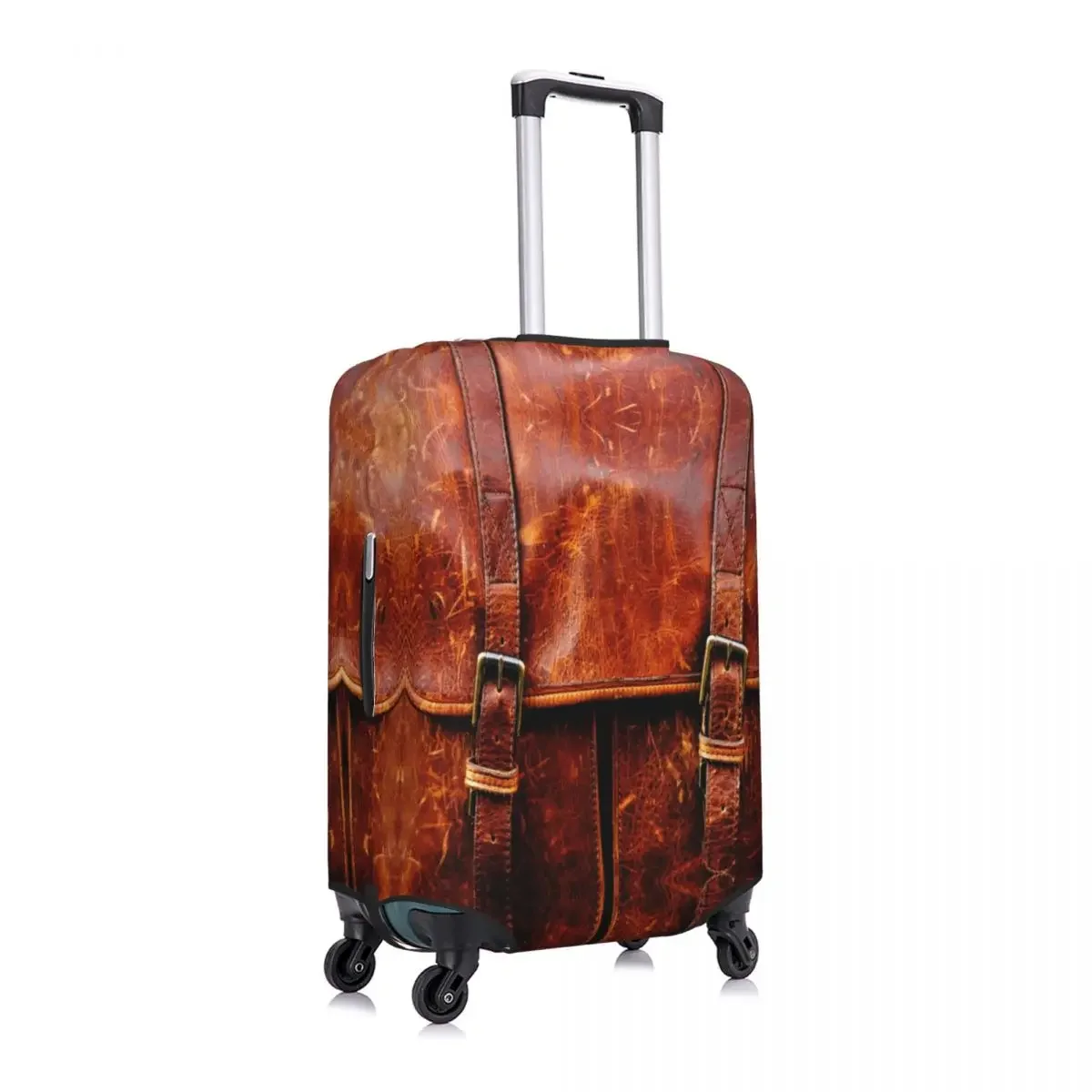 Custom Fashion Abstract Leather Textures Luggage Cover Protector Washable 3D Medieval Pattern Travel Suitcase Covers