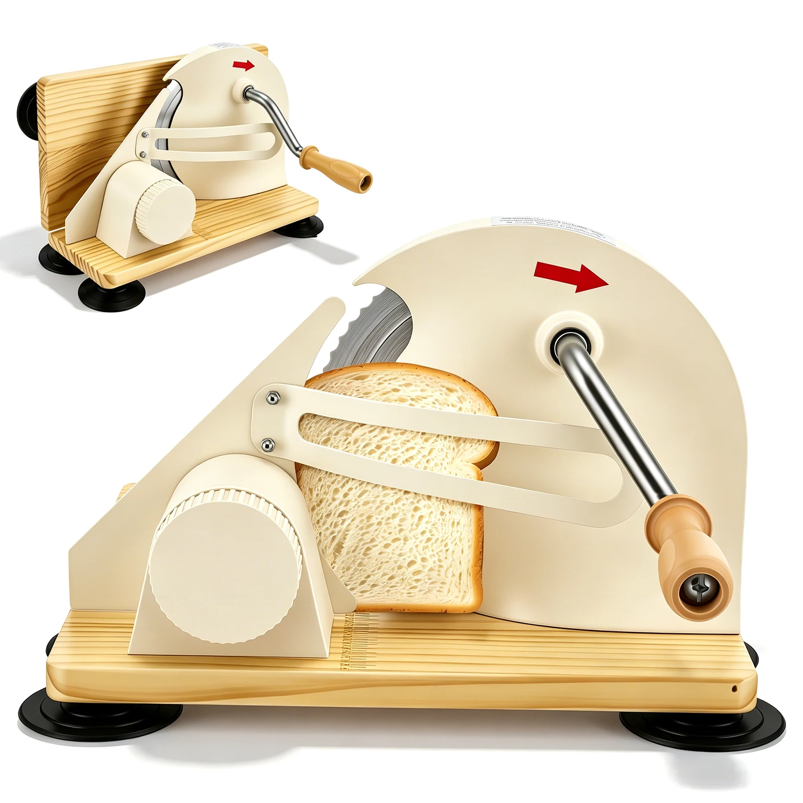 Affettatrice manuale per uso domestico (pieghevole), ideale per affettare pane, toast, salsicce e carne, in acciaio inossidabile 304, utensile da cucina multifunzionale, accessori per la preparazione