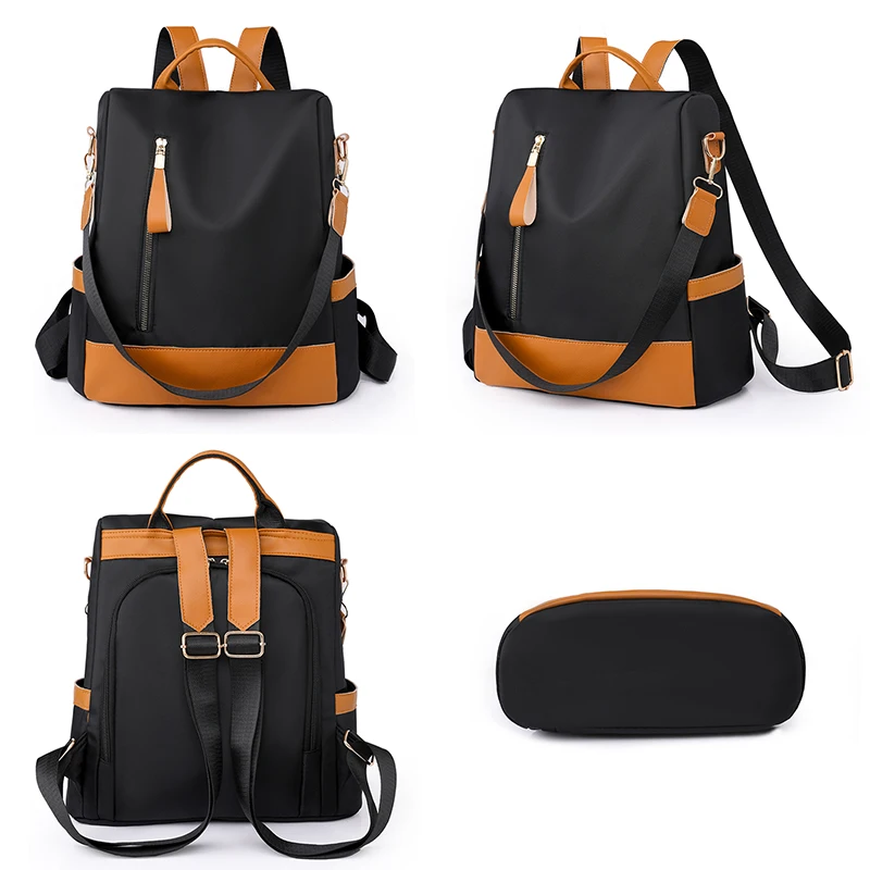 High Quality Nylon Brand Backpacks Fashion Anti Theft Women's Designer Bagpack Multi Functional Large Capacity Travel Sac A Dos