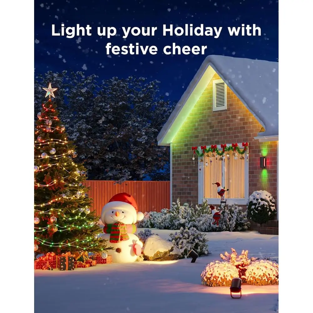 أضواء شريطية LED ذكية RGBIC، إضاءة خارجية مقاومة للماء بطول 32.8 قدم، متوافقة مع Alexa وGoogle Assistant، يتم التحكم فيها في التطبيق لـ P