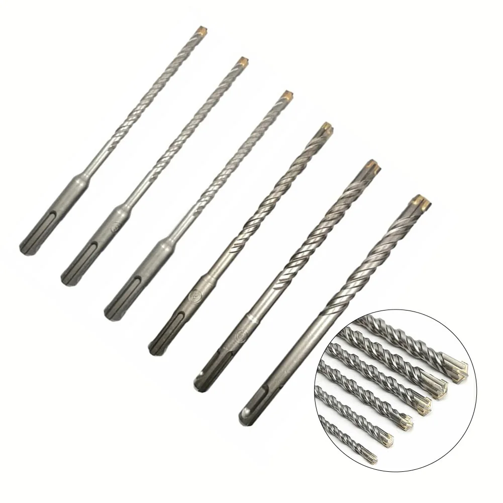 Punta da trapano per calcestruzzo 1Pc 5-12mm punta a croce 4 frese 110mm per strumenti di perforazione per perforazione di fori per muratura trapano a percussione elettrico