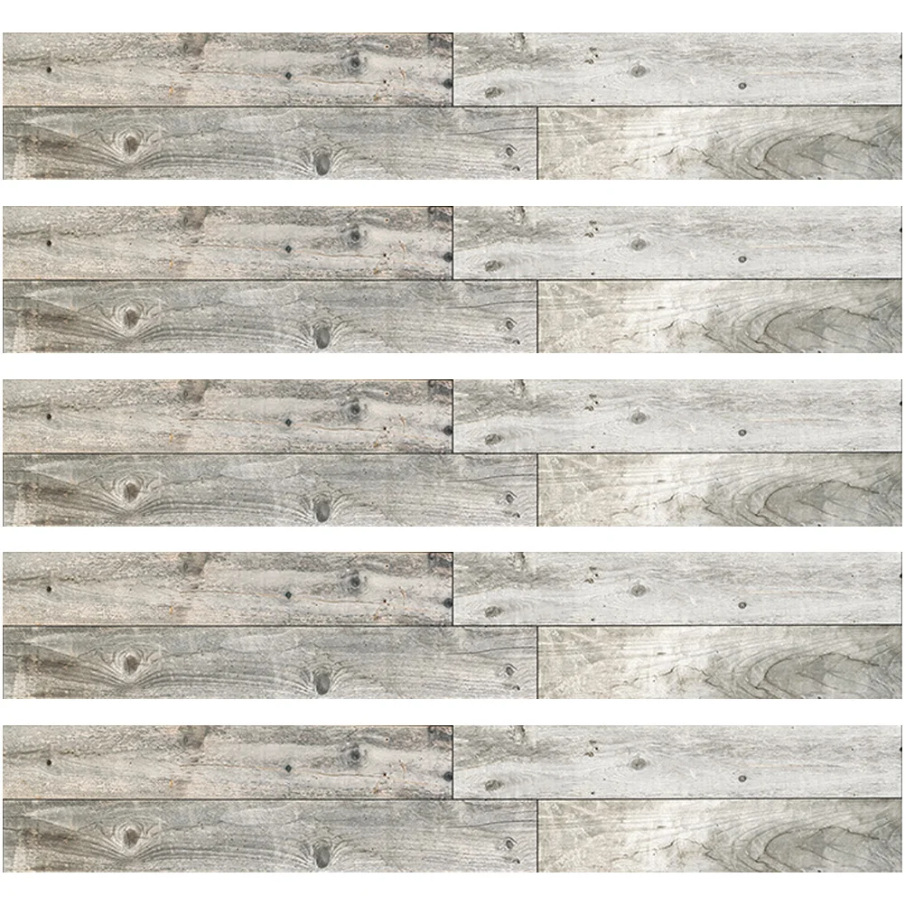 5 قطعة ملصق أرضية من الخشب الحبوب قابل للتقشير واللصق PVC ألواح أرضية ذاتية اللصق لديكور المنزل وغرفة النوم وغرفة المعيشة سهلة القطع