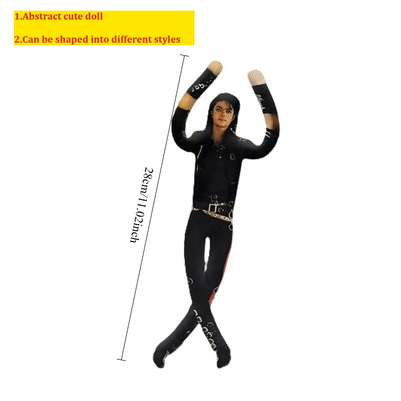#Hot Meme  Movie Michael Jackson Cosplay Prop Doll Plush Stuffed Figure Dolls Room Decoration Abstract Joint Mobility Props Gift view 4