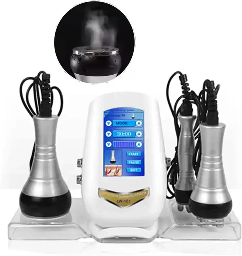 

Cavitation System Ems Facial Rf Sculpting Lipo Laser Device Weight Loss 40K 3 in 1 Body Slimming Machine