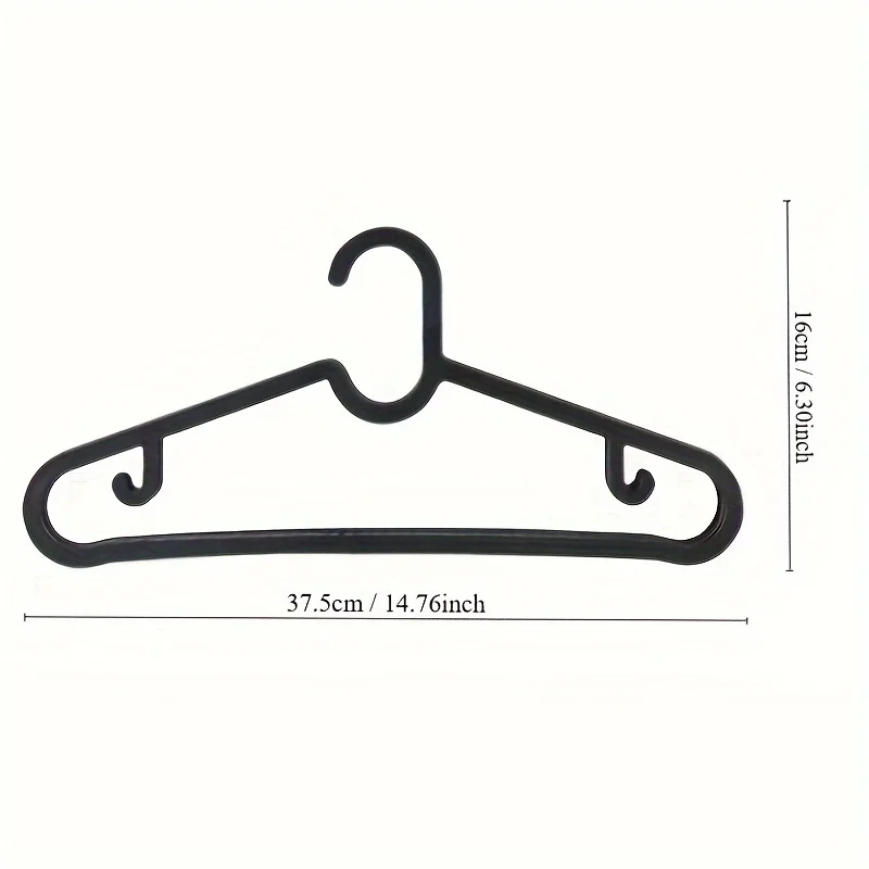 5pcs plastic hangers, non marking and anti slip hangers, ultra-thin hangers, simple clothes drying racks for clothing stores