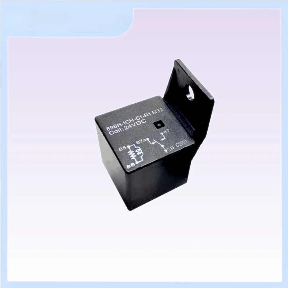 2PCS 896H-1CH-C1-R1 M32 24VDC 5-Pin Automotive Relay with Bracket New
