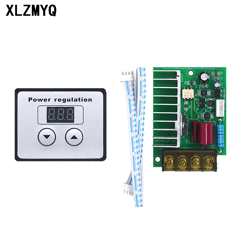 Regulador de tensão scr ac 220v 4000w, motor digital, velocidade, controlador de temperatura, alta potência, módulo regulador de tensão eletrônico