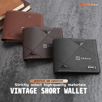 For Zeekr Men Minimalist Bifold Man Short Wallet Leisure Thin Card Holder Purse Krypton 001 009 003 7X 2024 2025 X MIX 007 2021