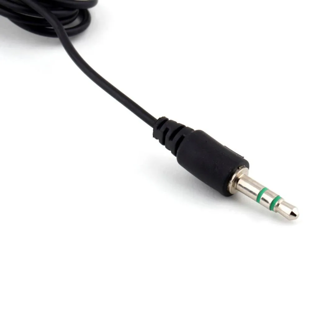 

35mm Mini Lapel Microphone Black Plastic 15m Cable for Skype VOIP Gaming Video Conferencing Teaching Meeting Compatible Windows