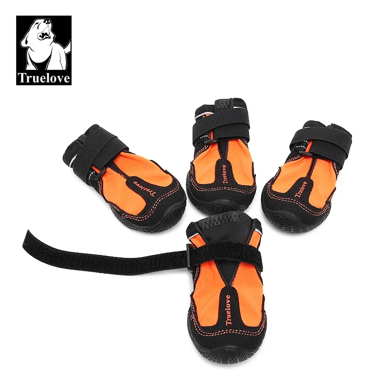 Truelove Pet Shoes TLS4861 3M Reflective Waterproof for Dogs 4Pcs/Set Anti slip Waterproof Pet Boots Warm Paw Protector Shoes