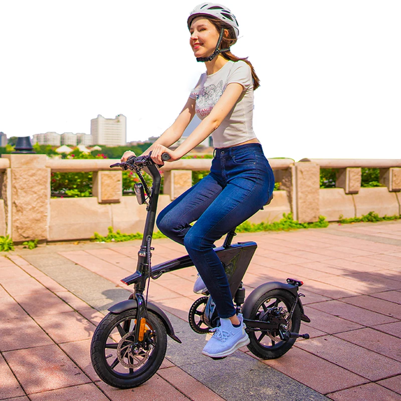 

Germany Warehouse Stock 14 Inch Fat Tire Electric Bike Folding Aluminum Alloy 250W 48V 36V Mountain Ebike 25kmh Speed