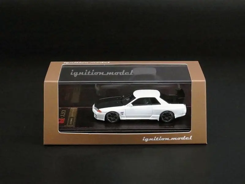 IG 1:64 R32 Skyline Golden Box JDM Simulation Limited Edition Resin Metal Static Car Model Toy Gift