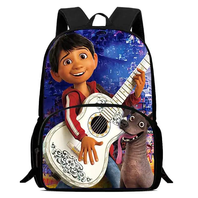

Child School Backpack with Front Pocket,Cartoon Coco School Bags for Boys Girls,Durable Kids Backpack for Pupil Students