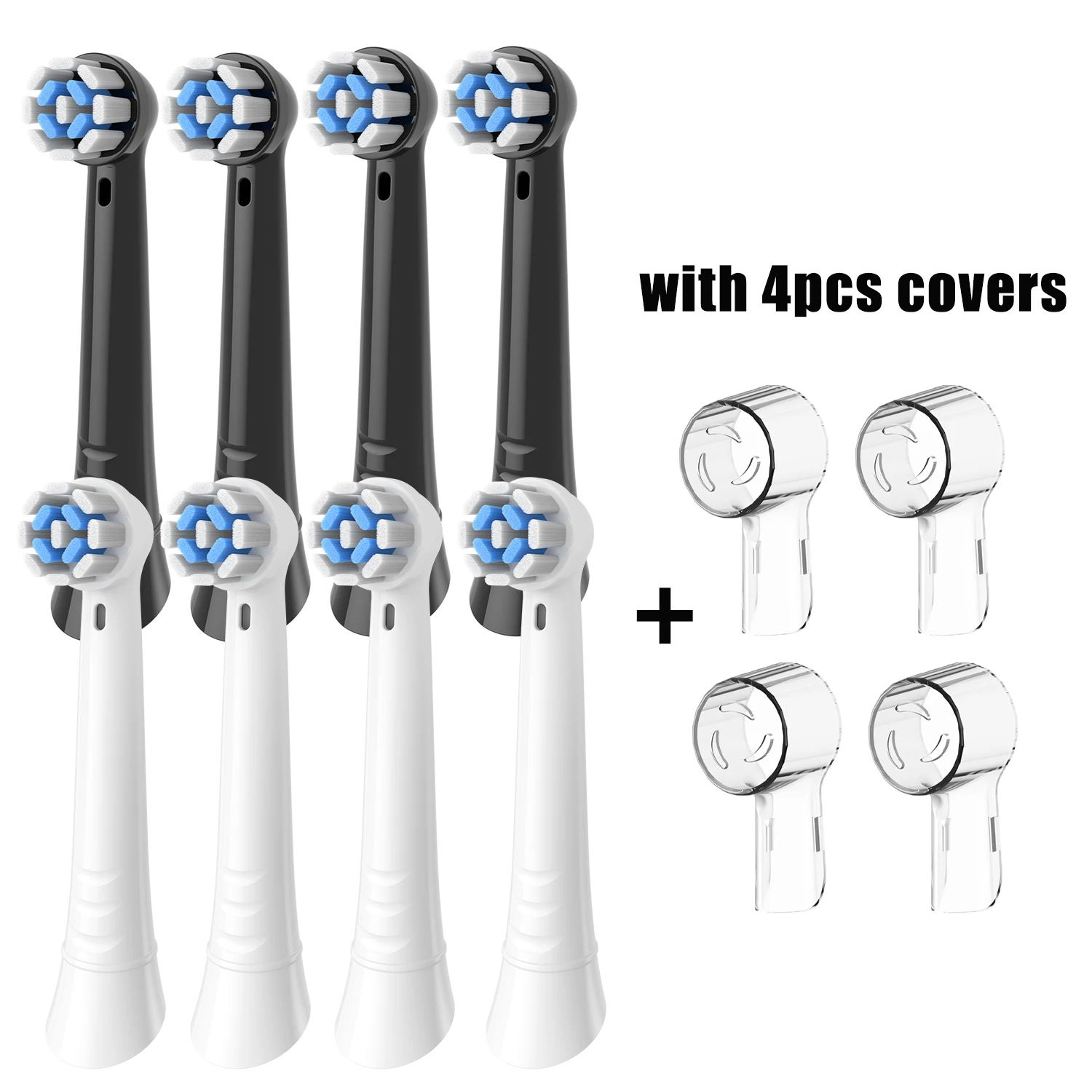 4/8/12/16/20-pack vervangende opzetborstels compatibel met Oral B iO, borstelkoppen voor Oral-B iO 2/3/4/5/6/7/8/9/10/7G-serie