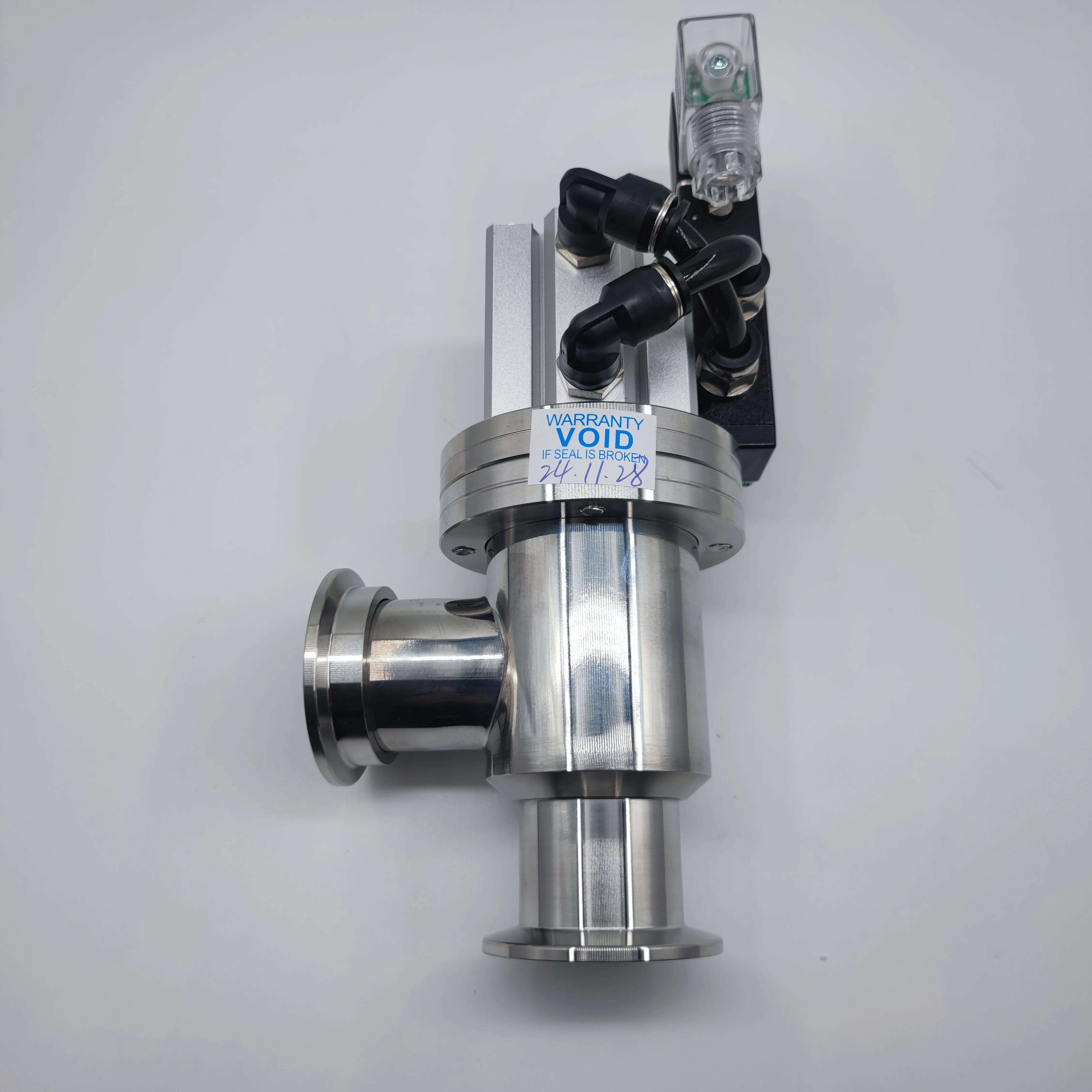 KF صمام فلابر هوائي من النوع L GDQ صمام زاوية فراغ عالي KF16 KF25 220 فولت و24 فولت #6