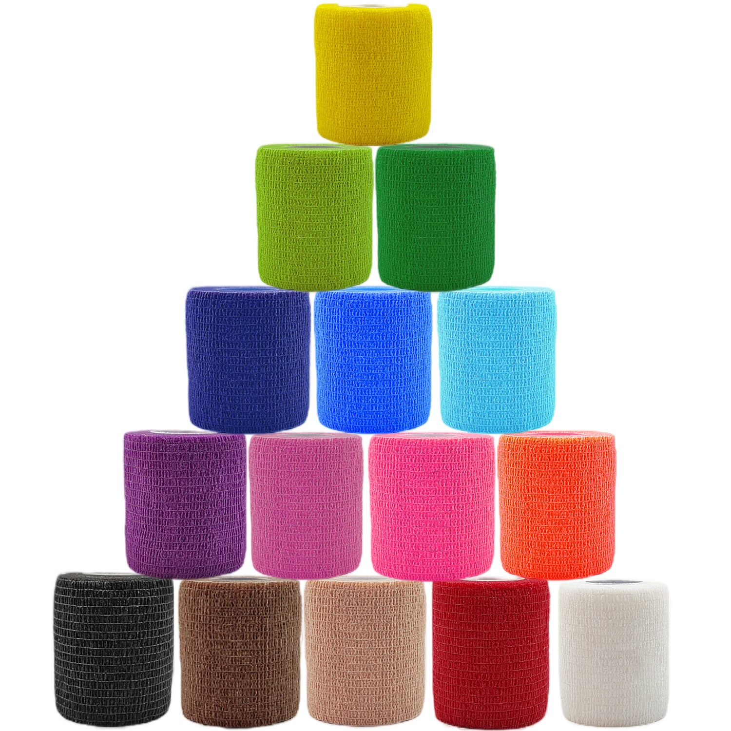 5/7.5cm Colorful Sports Self Adhesive Elastic Bandage Wrap Tape Elastoplast For Knee Pads Finger Ankle Palm Aid Kit Pet Tool