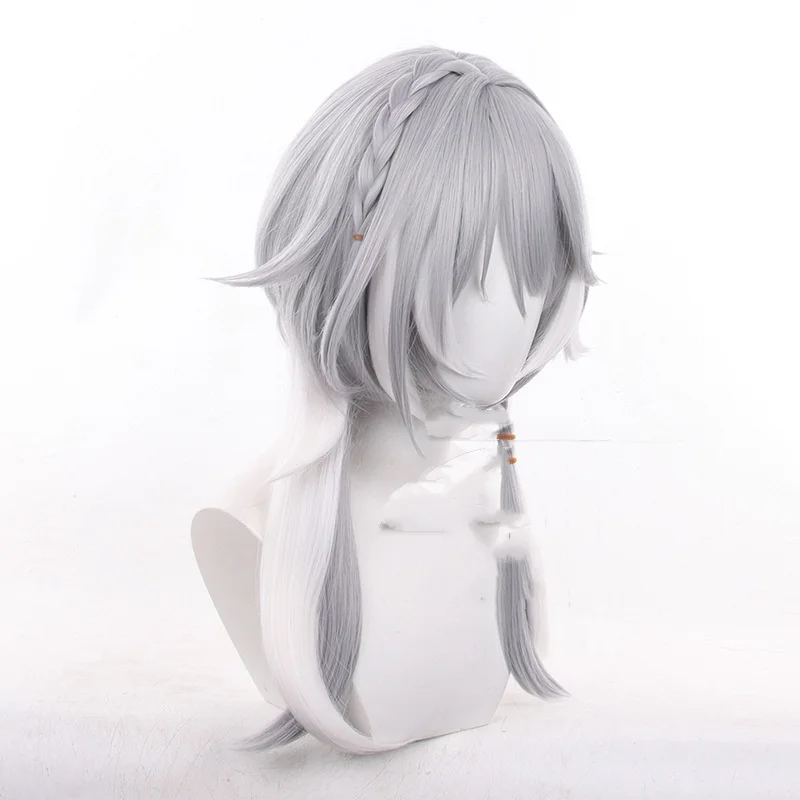 Honkai Star Rail Cipher Cosplay perruque Cifera argent blanc perruque Cosplay Anime Cosplay perruques résistant à la chaleur perruques synthétiques pour Costume