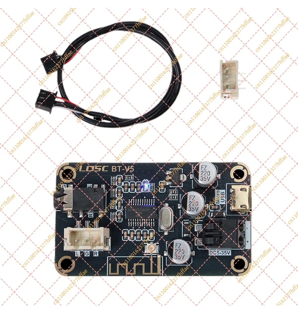 JY LQSC Bluetooth 5.1 Audio Reception and Decoding Board 5V-35V12V Wide Voltage USB Computer Sound Card Decoding BT-V5