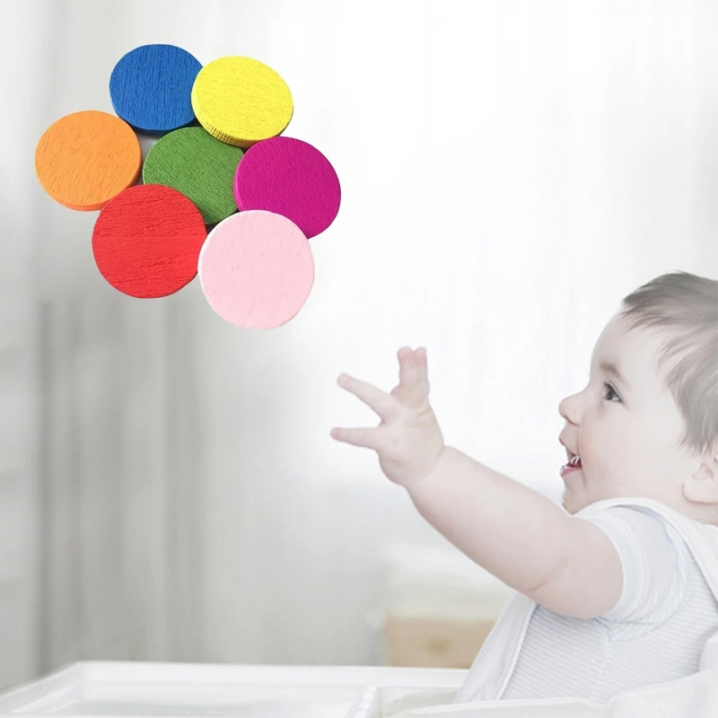 Clips de conteo de 0,98 pulgadas, herramienta de clasificación de Color para guardería, actividades de combinación de colores, manualidades DIY, 50 Uds., K1KF