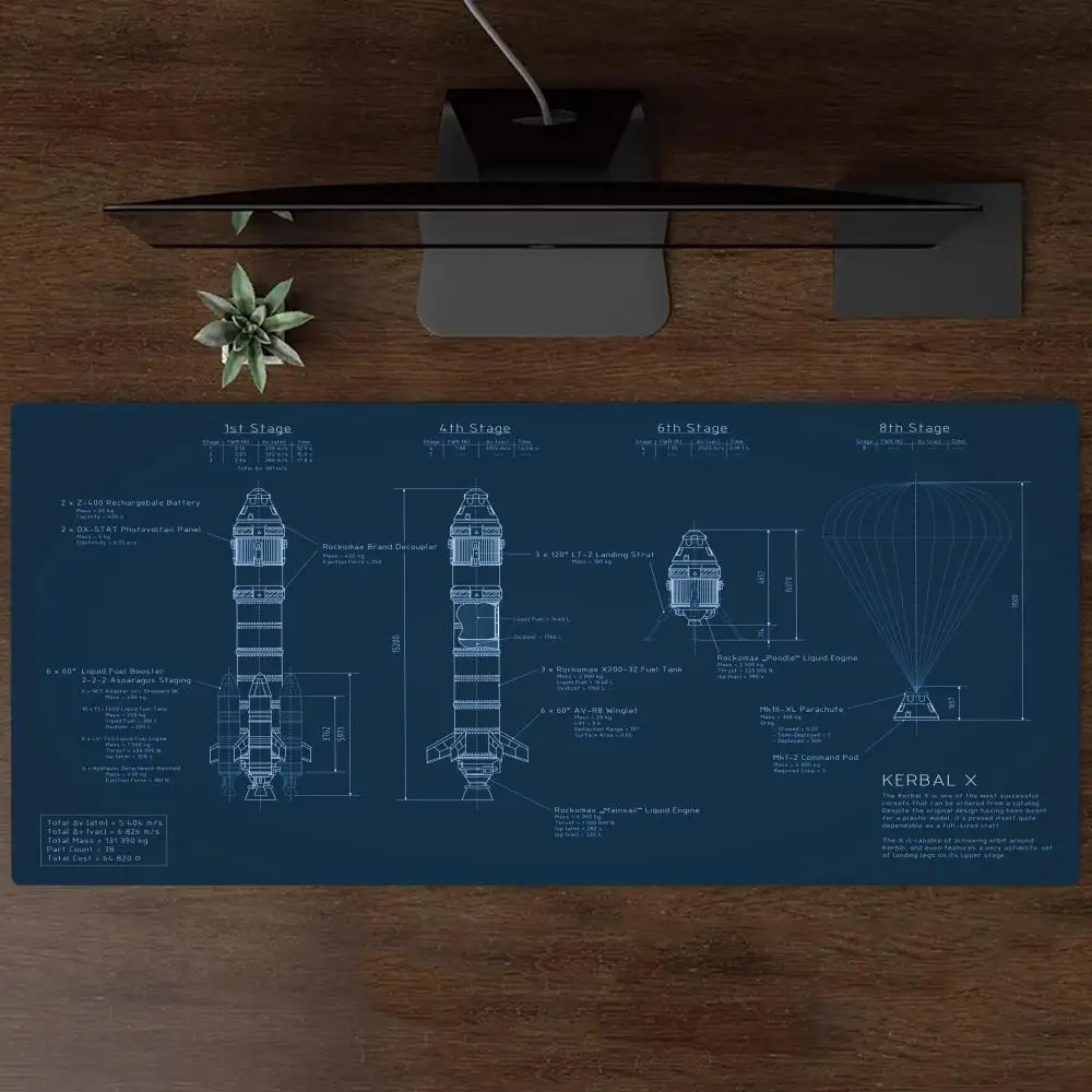 

Rocket Mousepad Gamer Pc Accessories Gaming Mats Mouse Mat Desk Gadgets Carpet Desk Pad office Decor Rug Pc Decoration Playmat