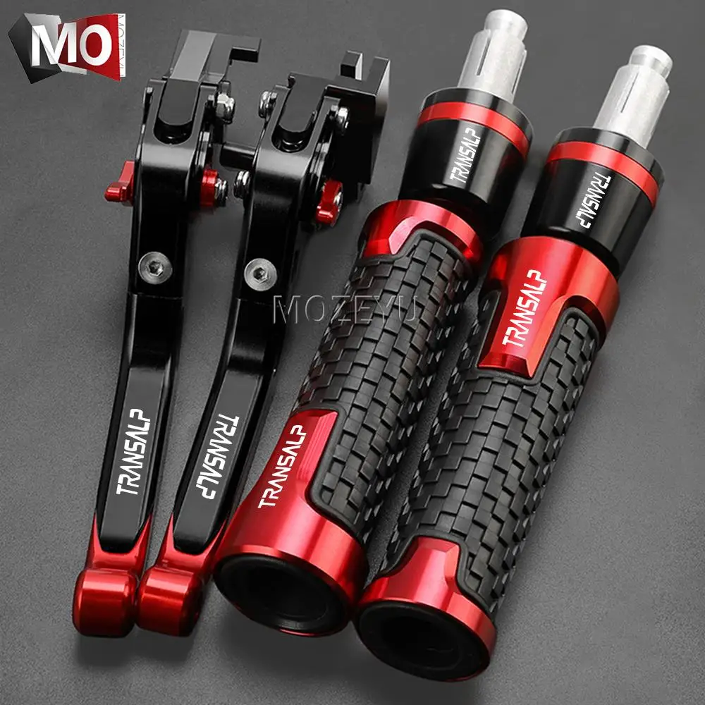 Motorcycle Aluminum Adjustable Brake Clutch Levers Handlebar grip For Honda TRANSALP 600 650 700 xlv650 19951 996 1997 1998 1999