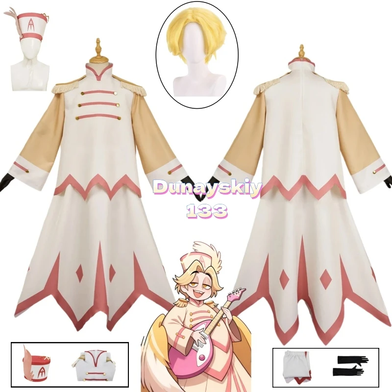 

Abel аниме Хазбин Адам косплей костюм набор для взрослых мужчин с париком Halo перчатки Хэллоуин карнавал ролевая игра маскировка