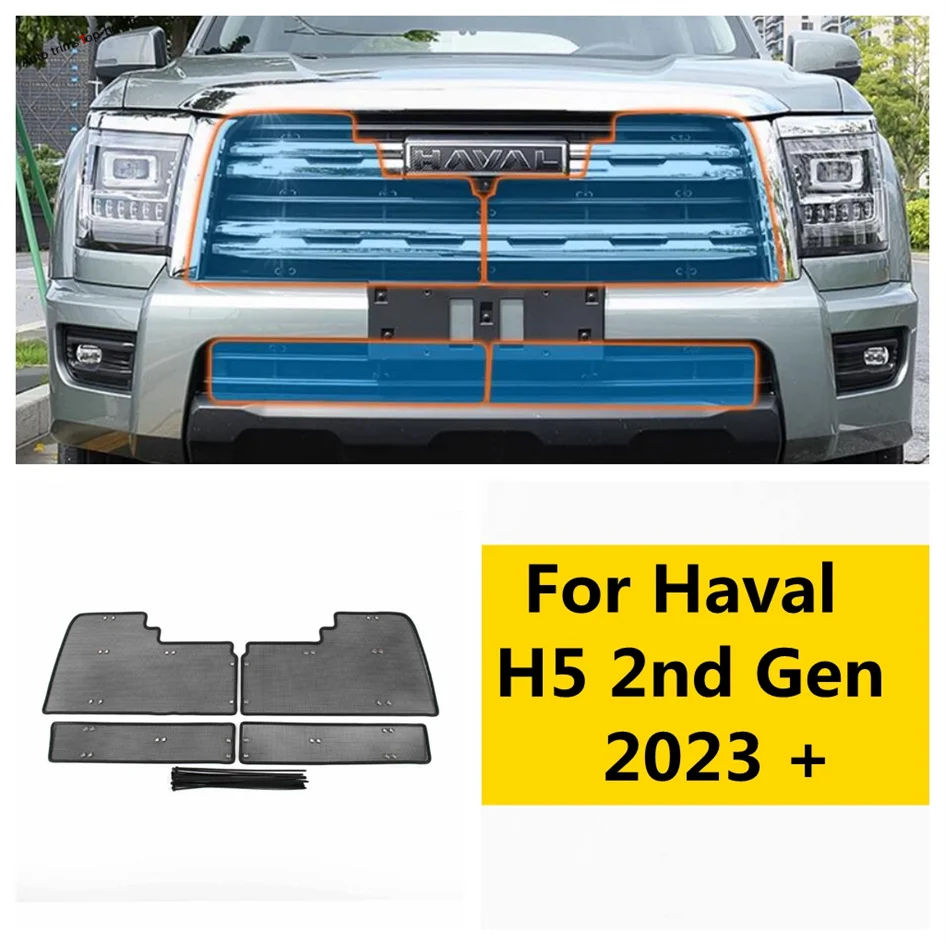 

Car Front Grille Insect Proof Net Radiator Condenser Protective Cover Fit For Haval H5 2nd Gen 2023 2024 2025 Auto Accessories