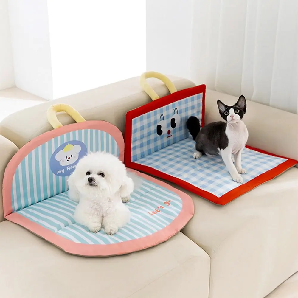

Washable Cartoon Pet Cooling Mat anti-scratch Ice Gel Dog Cold Bed Mat Portable Thickened Pet Ice Cushion Pet Supplies