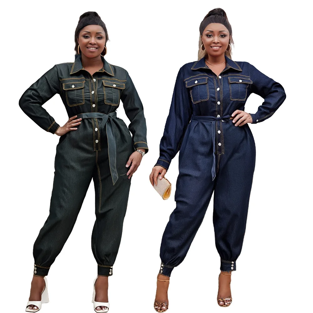 

Комбинезоны женские джинсовые комбинезоны джинсы до щиколотки брюки-карандаш потертые потертые карманы с высокой талией облегающие однотонные повседневные комбинезоны