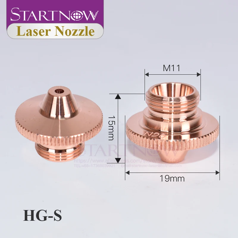 Startnow Customized Laser Cutting Nozzles Caliber 0.8-6.0 for HGTECH OSPRI HIGHYAG Penta HANS Fiber Laser Cutting Machine Head