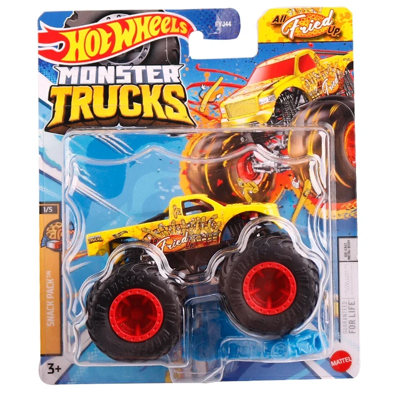 FYJ44-4B Hot Wheels Monster Trucks tyrannosaurus dodge Stegosaurus tumbler Muscle off-road Hummer Diecast alloy car model toys