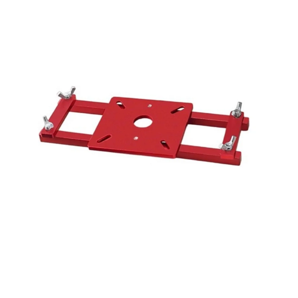 2 in 1 Invisible Grooving Jig Self Centering Router Base for Cabinet Furniture Woodworking with 65mm Router Fit