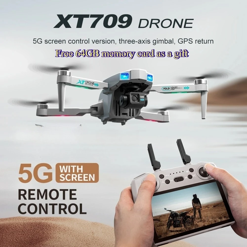 

GPS brushless aerial photography with screen drone precise positioning brushless motor optical flow positioning one click return
