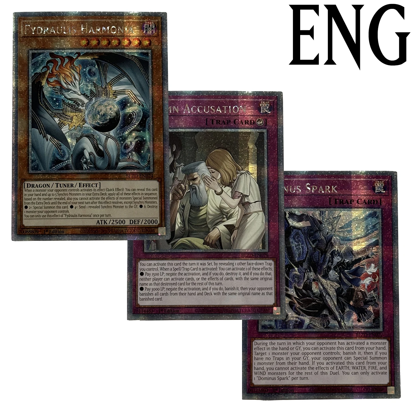Yu-Gi-Oh! Collection DIY Proxy Cards Fydraulis Harmonia Solemn Accusation Spark Collection Card Toys TCG Gift Ygo Not Original