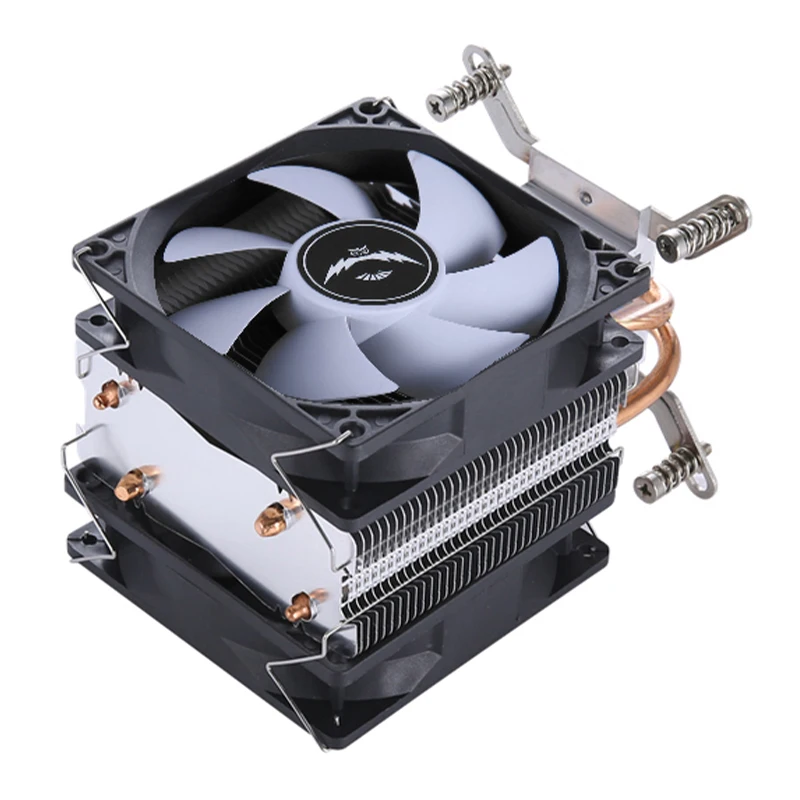 QiuzAim Cpu Cooler 90mm Fan 4 Pin/PWM Computer 2/4/6/ Heat Pipe Air-cooled Processor Install LGA2011 1200 1700 115X 2066 X79 X99 view 6
