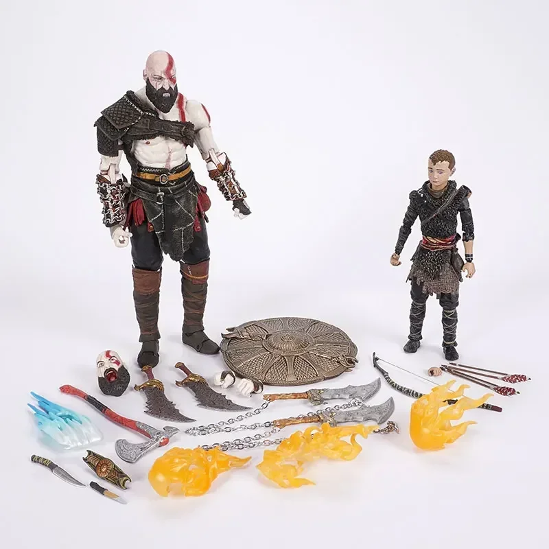 Figurine d'action God of War NECA, Kratos, Tr192., fantôme de Sparte avec hache, épée, bouclier, arc et flèche, jouets modèles, joint mobile, beurre